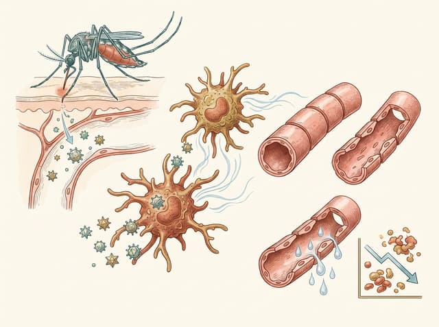 ภาพยุงลาย เชื้อเดงกี หลอดเลือดฝอย และการรั่วของพลาสมาในช่วงวิกฤต