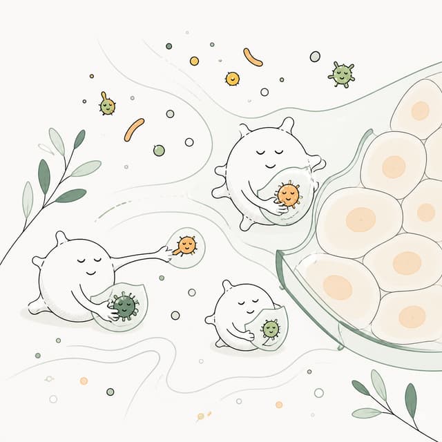 ภาพลายเส้นเฉพาะบทความ ภูมิคุ้มกันที่ดีคือการตอบสนองพอดี ไม่ใช่แรงที่สุด